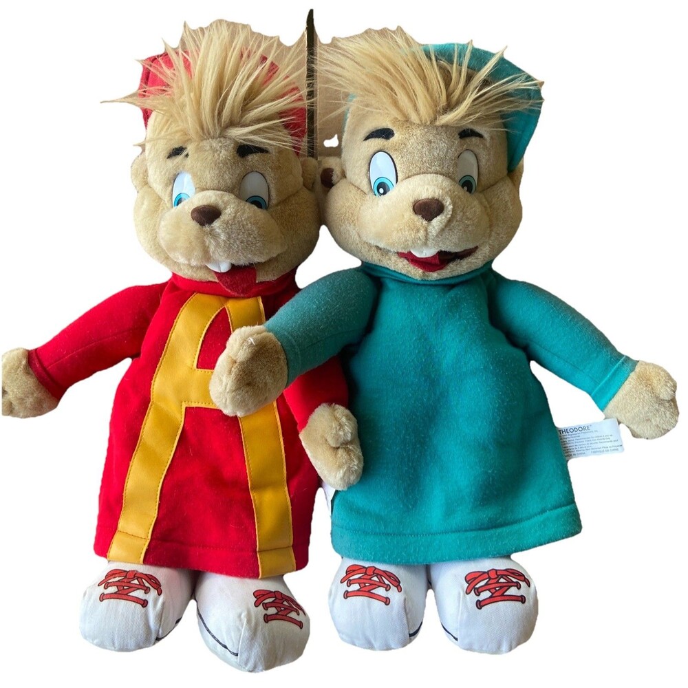 VTG Alvin & the Chipmunks Plush 18" by Bagdasarian Productions 1993 Theodore 2pc